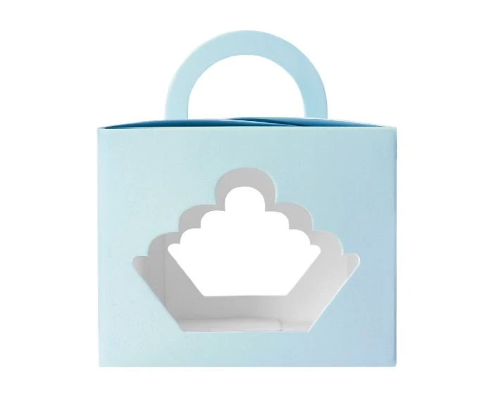 Cupcake Doos Blauw (3st)