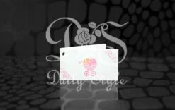 Bedankkaartje Babywagen Roze (24st)