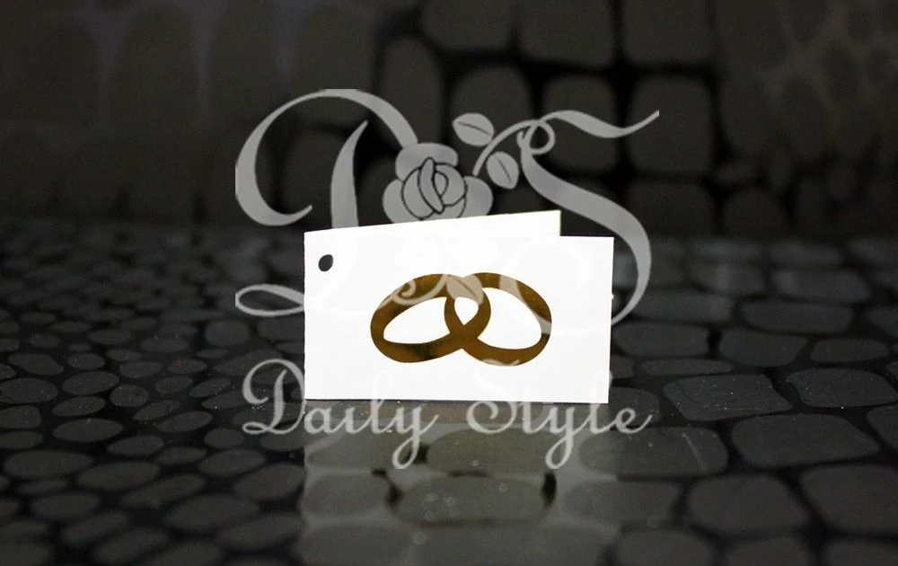 Bedankkaartje Ringen Goud (24st)