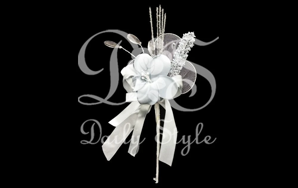 Corsagesteker Alley Zilver (12st)