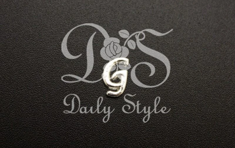 Sierletter G Zilver (12st)