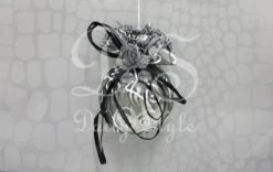 Organzazak Ø24cm Barok Zwart (12st)