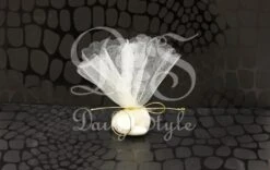 Tule Rondjes Kaal Ø24cm Creme