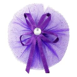 Deco Tule Strik Paars (12st)