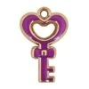 Sleutel Amulet Paars (12st)