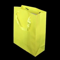 Kartonnen Cadeautas M Geel (12st)