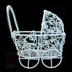 Kinderwagen Metaaldraad Blauw (12st)