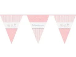Vlaggenlijn 'Babyshower' Roze