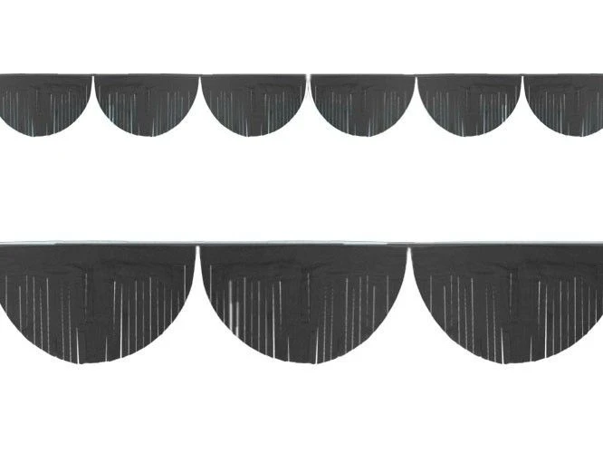 Slinger Fringe Zwart