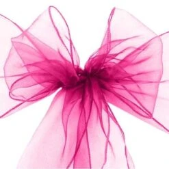 Stoel Sjerp Organza Fuchsia