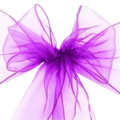 Stoel Sjerp Organza Paars