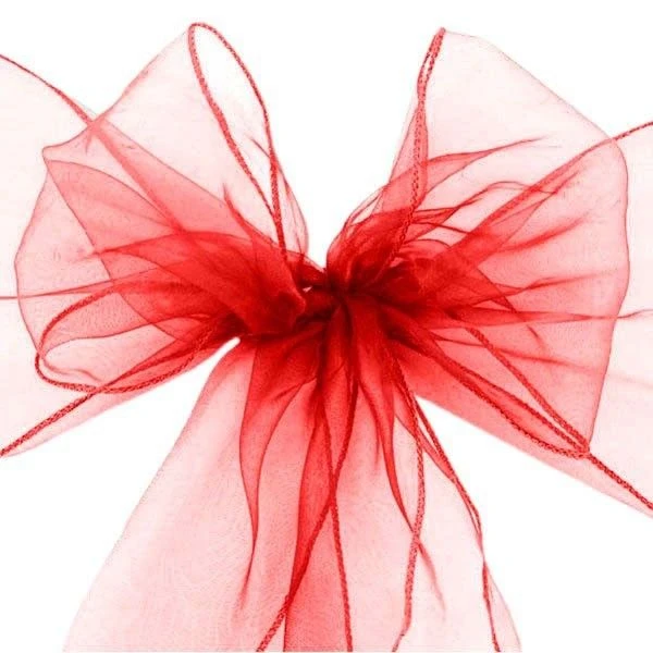 Stoel Sjerp Organza Rood