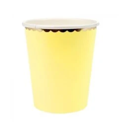 Beker 'Goldpastels' Geel (10st)