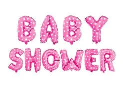 Folieballon Babyshower Roze