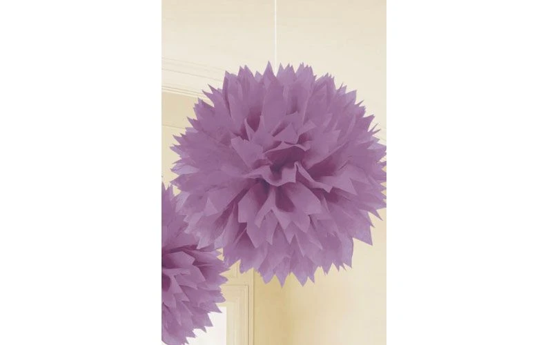 Pompom 48cm Paars
