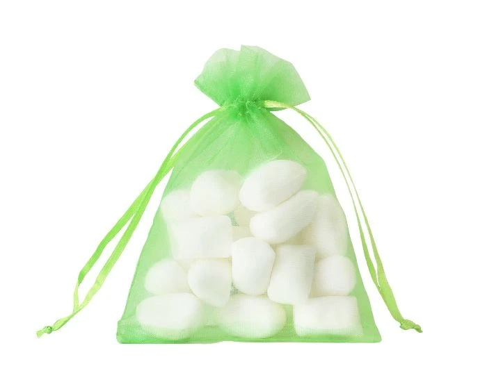 Organzazak M 10x13cm Groen (12st) - Afbeelding 2