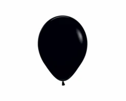 Mini Metallic Ballonnen Zwart 11cm (20st)