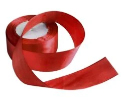 Satijnlint 4cm Rood