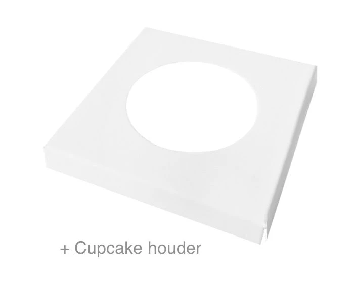 Cupcake Doos Blauw (3st) - Afbeelding 3