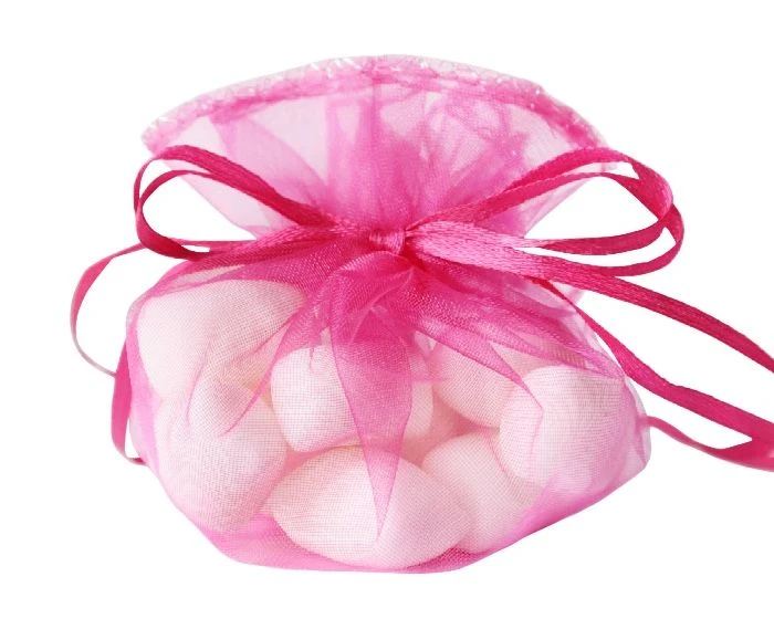 Organzazak Ø35cm Fuchsia (12st) - Afbeelding 2