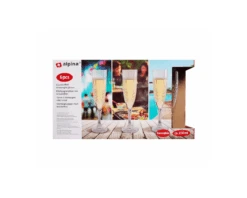 Alpina Champagneglazen Met Kristaleffect (6st)