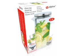 Alpina Glazen Karaf Met Deksel 1,3L