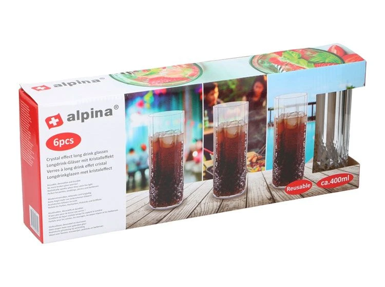Alpina Longdrinkglas Met Kristaleffect (6st)
