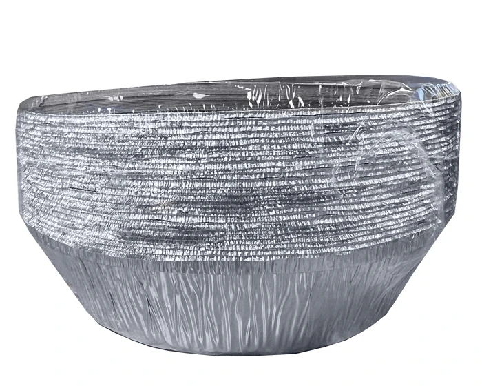 Ronde Aluminium Bakjes Met Deksel 18cm (25st) - Afbeelding 2