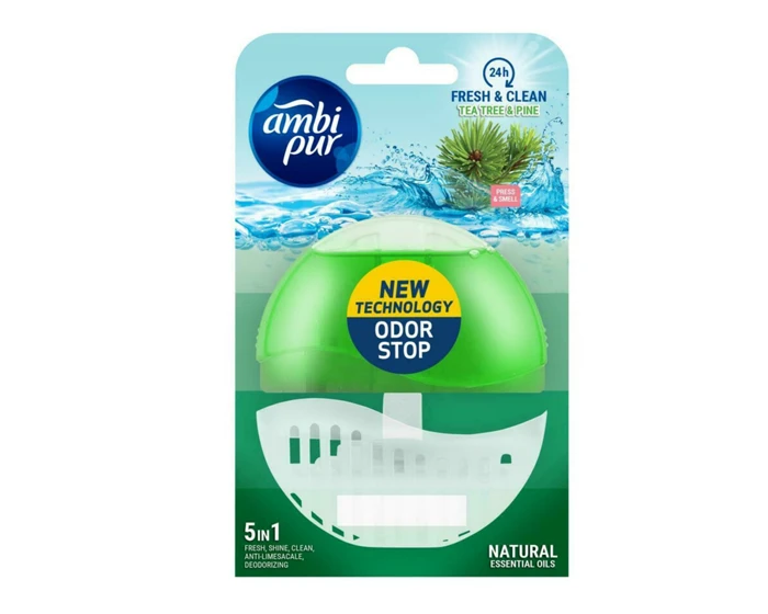 Ambi Pur Toiletblok 5in1 Tea Tree & Pine (55ml)