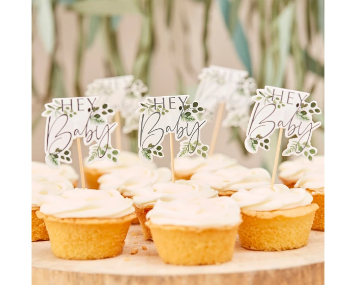 Cupcake Toppers Hey Baby Ginger Ray (12st)