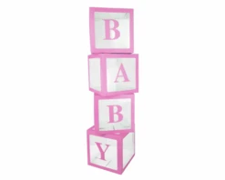 XL BABY Deco Blokken Roze (4st)