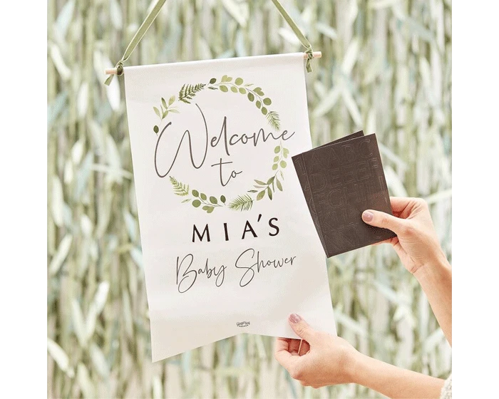 Welkom Banner Botanical Baby Ginger Ray - Afbeelding 2