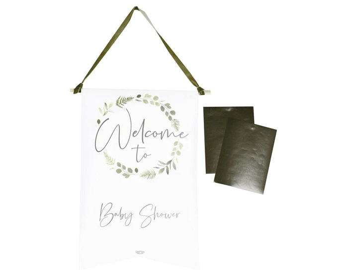 Welkom Banner Botanical Baby Ginger Ray