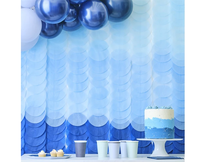 Backdrop Disc Blauw Ombre Ginger Ray
