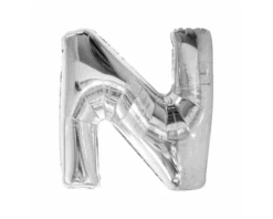 Folieballon N Zilver (43cm)