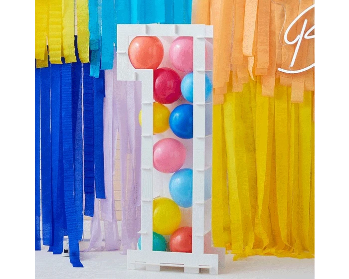 Ballonnen Mozaïek Standaard Cijfer 1 Ginger Ray - Afbeelding 3