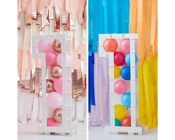 Ballonnen Mozaïek Standaard Cijfer 1 Ginger Ray - Afbeelding 4