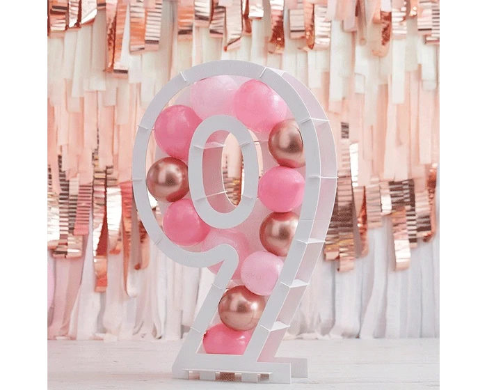 Ballonnen Mozaïek Standaard Cijfer 9 Ginger Ray