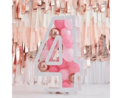 Ballonnen Mozaïek Standaard Cijfer 4 Ginger Ray