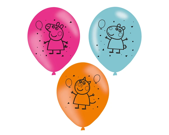 Ballonnen Peppa Pig (6st)