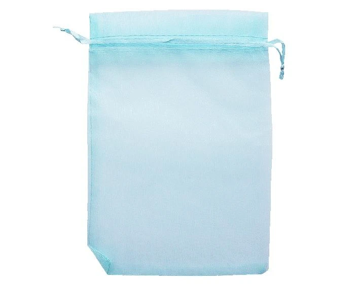 Organzazak L 13x19cm Blauw (12st)