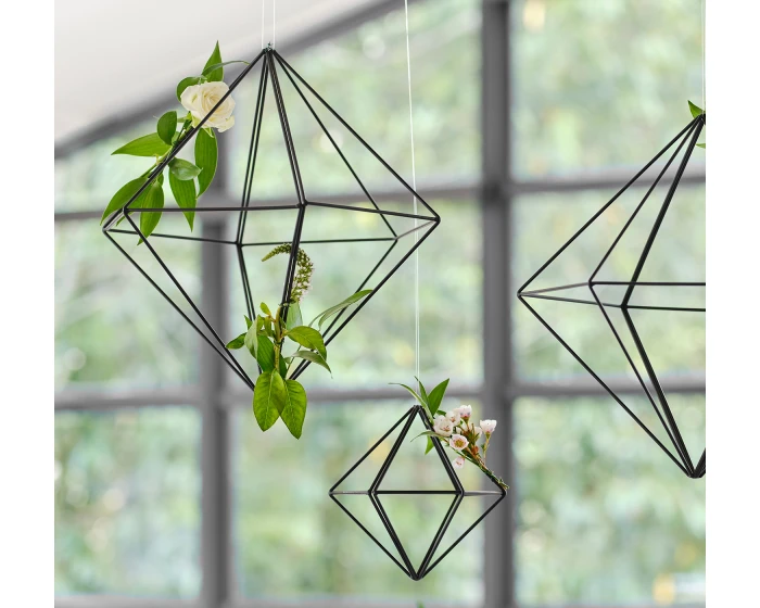 Hangdecoratie Klein Geo Metal Zwart Ginger Ray