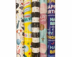 Cadeaupapier Happy Birthday (5 Rollen)