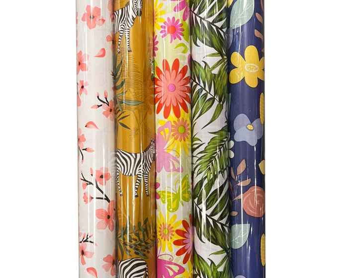 Cadeaupapier Botanic (5 Rollen)