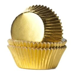 Cupcake Vorm Metallic Goud 11cm (50st)