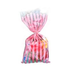 Uitdeelzakjes Cellofaan Roze (12st)