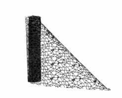 Decoratiestof Spider Glitter Zwart (28x270cm)