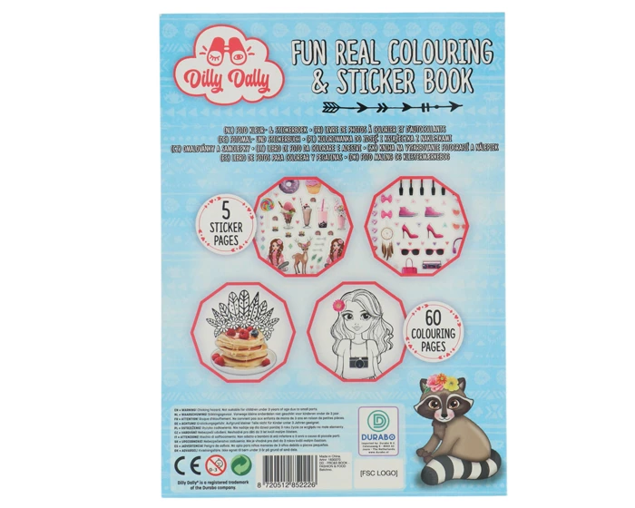 Kleur- En Stickerboek Dilly Dally - Afbeelding 2