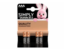 Duracell Batterij Simply AAA (4st)