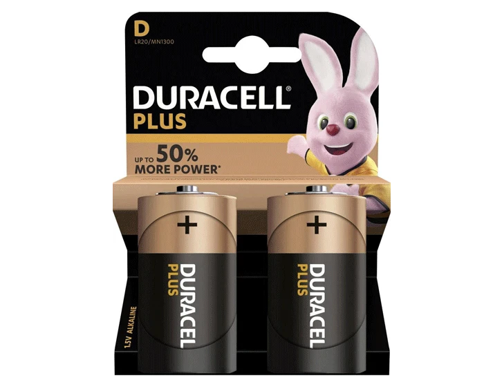 Duracell Batterij Plus D (2st)